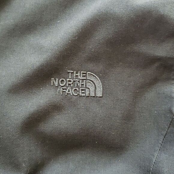 Northface Women's Green Parka Chic Feminine Winter Puffer Faux Fur Trim Size S - Picture 8 of 8